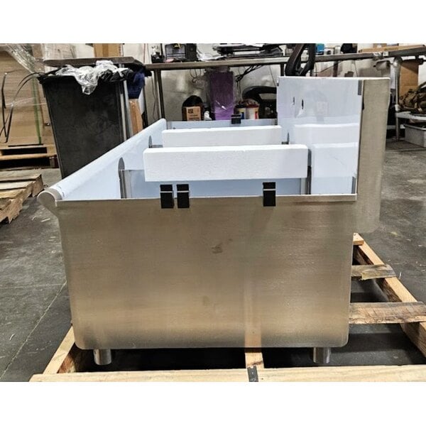 Scratch and Dent Regency 60" Three Compartment Commercial Utility Sink with 20" x 24" x 14" Sink Bowls