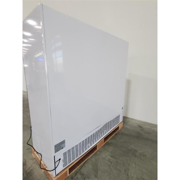 Scratch and Dent Avantco GDC-69-HC 78 1/4" White Swing Glass Door Merchandiser Refrigerator with LED Lighting