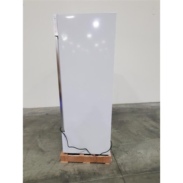 Scratch and Dent Avantco GDC-69-HC 78 1/4" White Swing Glass Door Merchandiser Refrigerator with LED Lighting