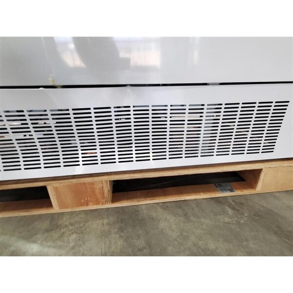 Scratch and Dent Avantco GDC-69-HC 78 1/4" White Swing Glass Door Merchandiser Refrigerator with LED Lighting