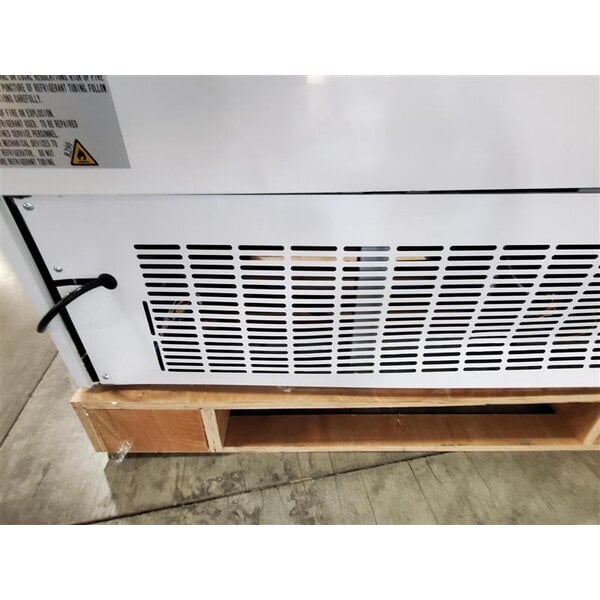 Scratch and Dent Avantco GDC-69-HC 78 1/4" White Swing Glass Door Merchandiser Refrigerator with LED Lighting