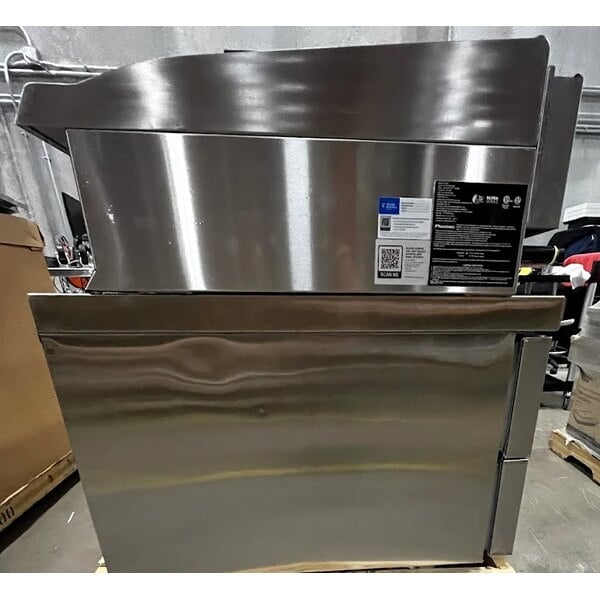 Scratch and Dent Cooking Performance Group 60N Ultra Series 60" Chrome Plated Natural Gas 5-Burner Countertop Griddle and 2 Drawer Refrigerated Base - 150,000 BTU