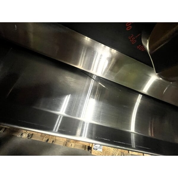 Scratch and Dent Cooking Performance Group 60N Ultra Series 60" Chrome Plated Natural Gas 5-Burner Countertop Griddle and 2 Drawer Refrigerated Base - 150,000 BTU