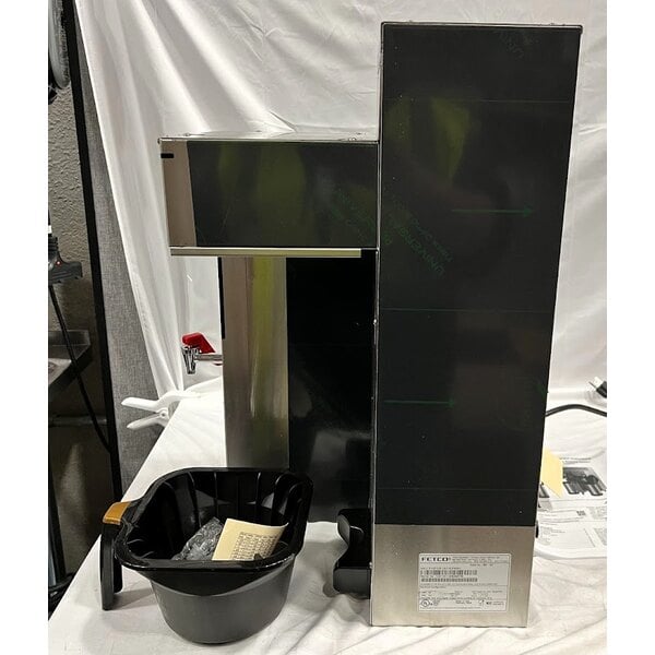 Scratch and Dent Fetco CBS-1231 Plus Series Single Automatic Digital Coffee Brewer With Plastic Brew Basket - 120V, 1500W