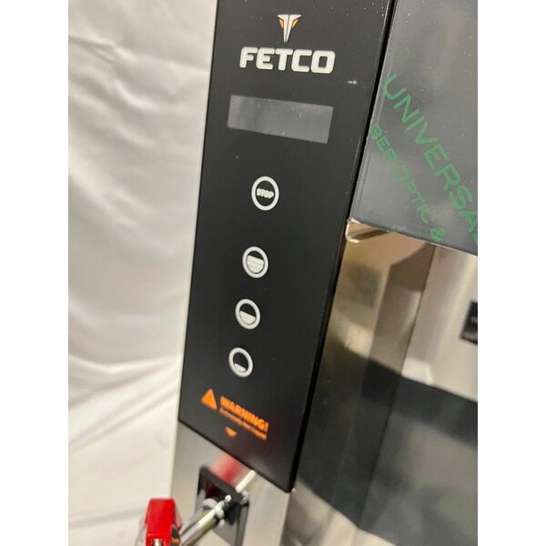 Scratch and Dent Fetco CBS-1231 Plus Series Single Automatic Digital Coffee Brewer With Plastic Brew Basket - 120V, 1500W