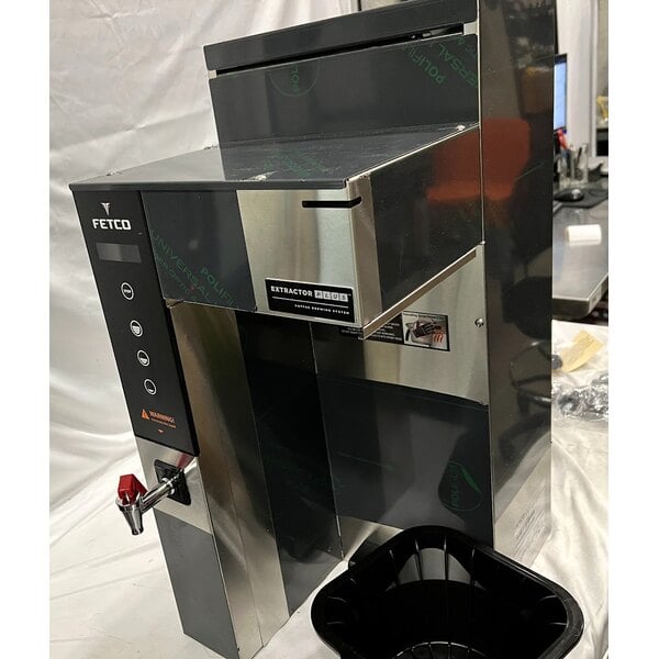 Scratch and Dent Fetco CBS-1231 Plus Series Single Automatic Digital Coffee Brewer With Plastic Brew Basket - 120V, 1500W