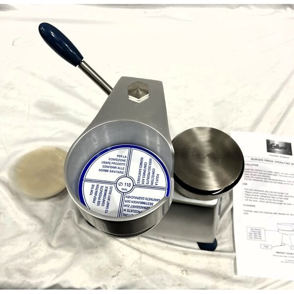 Scratch and Dent Edlund EBP-450 1/2 lb. Hamburger Patty Press - 4 1/2" Diameter