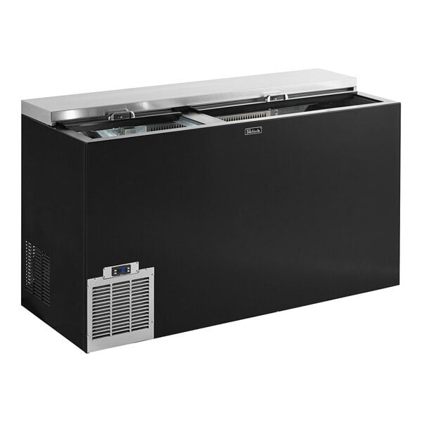 Scratch and Dent Perlick BC60RT-BS-STK 60" Black Horizontal Flat Top Bottle Cooler