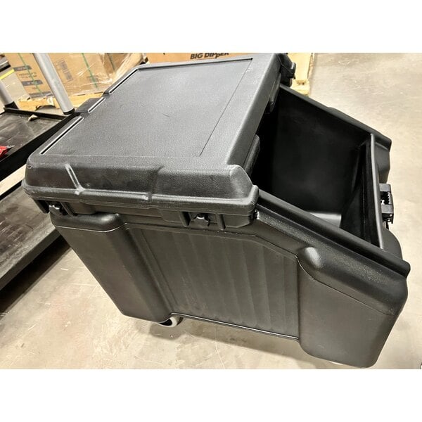 Scratch and Dent Cambro ICS100L110 SlidingLid™ Black Mobile Ice Bin - 100 lb. Capacity