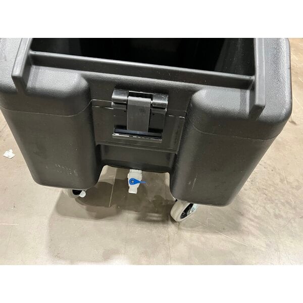 Scratch and Dent Cambro ICS100L110 SlidingLid™ Black Mobile Ice Bin - 100 lb. Capacity