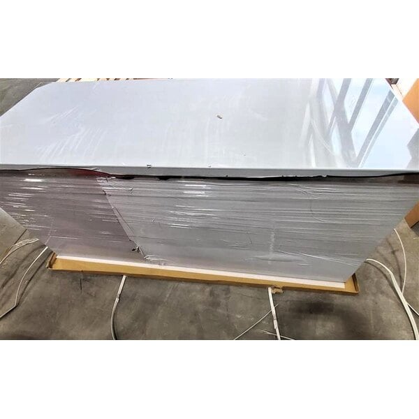 Scratch and Dent Regency 30" x 72" 16 Gauge Type 304 Stainless Steel Enclosed Base Table with Open Front and Adjustable Midshelf
