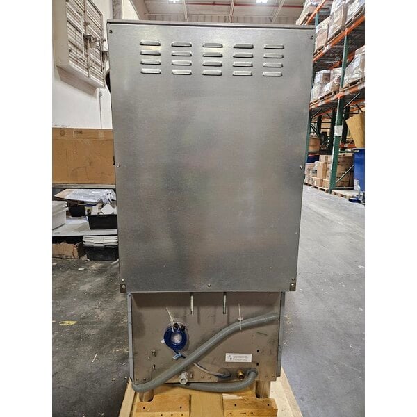 Scratch and Dent MainStreet Equipment HTDT Single Rack High-Temperature Door-Type Dish Machine with Booster Heater - 208-240V, 3 Phase