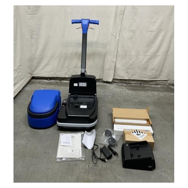 Scratch and Dent Clarke MA30 13B 14" Cordless Walk Behind Cylindrical Floor Scrubber with Fast Charger - 1.6 Gallon