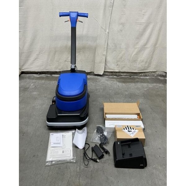 Scratch and Dent Clarke MA30 13B 14" Cordless Walk Behind Cylindrical Floor Scrubber with Fast Charger - 1.6 Gallon