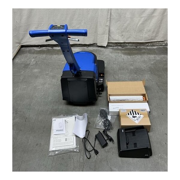 Scratch and Dent Clarke MA30 13B 14" Cordless Walk Behind Cylindrical Floor Scrubber with Fast Charger - 1.6 Gallon