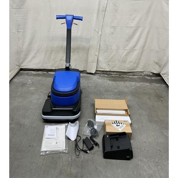 Scratch and Dent Clarke MA30 13B 14" Cordless Walk Behind Cylindrical Floor Scrubber with Fast Charger - 1.6 Gallon
