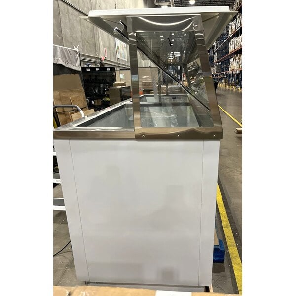 Scratch and Dent Avantco CPW-88-HC 88 3/4" 16 Tub White Deluxe Ice Cream Dipping Cabinet