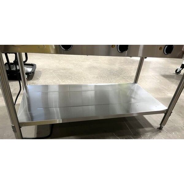 Scratch and Dent Avantco STE-3S Three Pan Open Well Electric Steam Table with Undershelf - 120V, 1500W