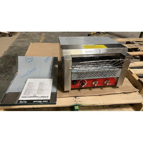 Scratch and Dent Avantco T3600B Commercial 14 1/2" Wide Conveyor Toaster with 3" Opening - 208V, 3600W, 1200 Slices per Hour