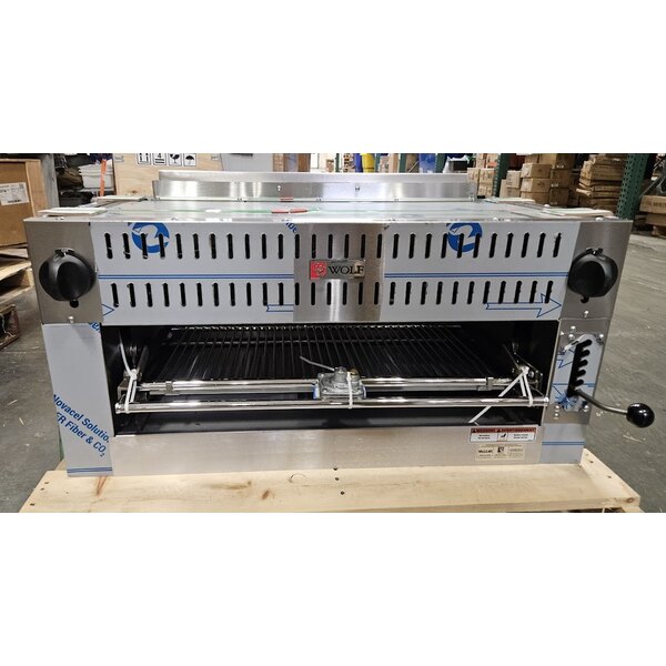 Scratch and Dent Wolf by Vulcan C36RB-N Natural Gas 36" Radiant Salamander Broiler - 50,000 BTU