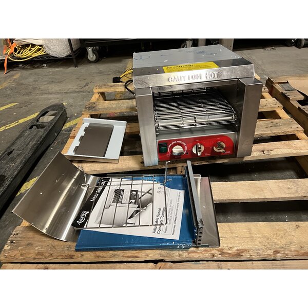 Scratch and Dent Avantco T3600B Commercial 14 1/2" Wide Conveyor Toaster with 3" Opening - 208V, 3600W, 1200 Slices per Hour
