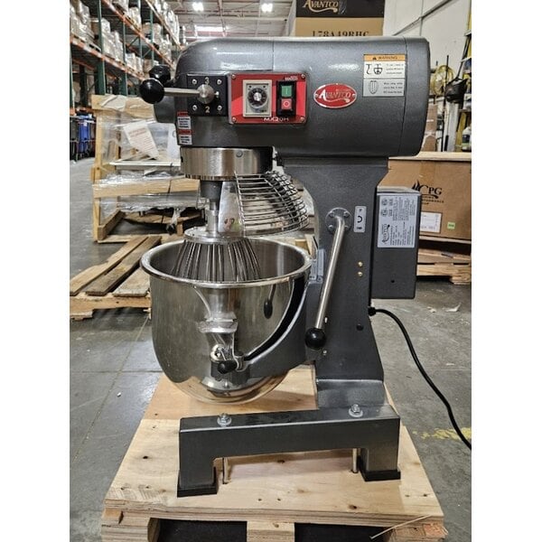 Scratch and Dent Avantco MX20H 20 Qt. Planetary Stand Mixer with Guard & Standard Accessories - 120V, 1 1/2 hp