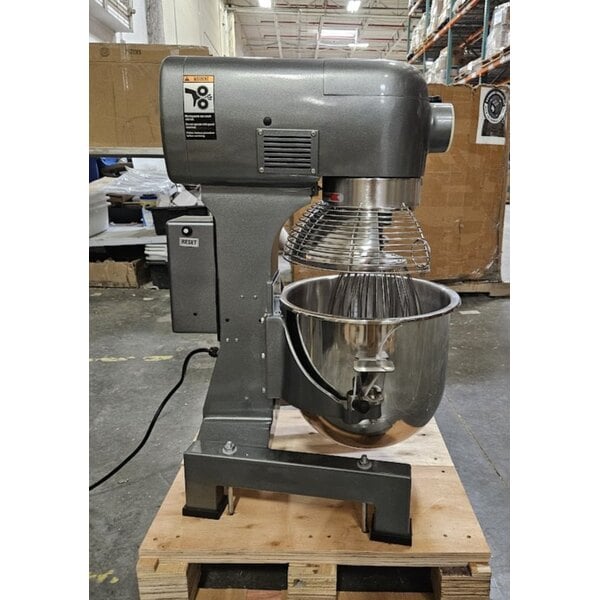 Scratch and Dent Avantco MX20H 20 Qt. Planetary Stand Mixer with Guard & Standard Accessories - 120V, 1 1/2 hp