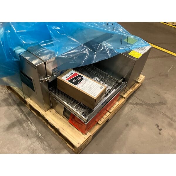 Scratch and Dent Lincoln 1132-000-V Impinger II 1100 Series FastBake Ventless Electric Conveyor Oven, Right to Left Operation - 10kW, 208V, 3 Phase