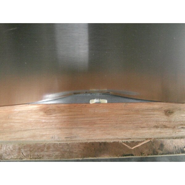 Scratch and Dent Avantco UBB-378-HC-S 79" Stainless Steel Counter Height Solid Door Back Bar Refrigerator with LED Lighting