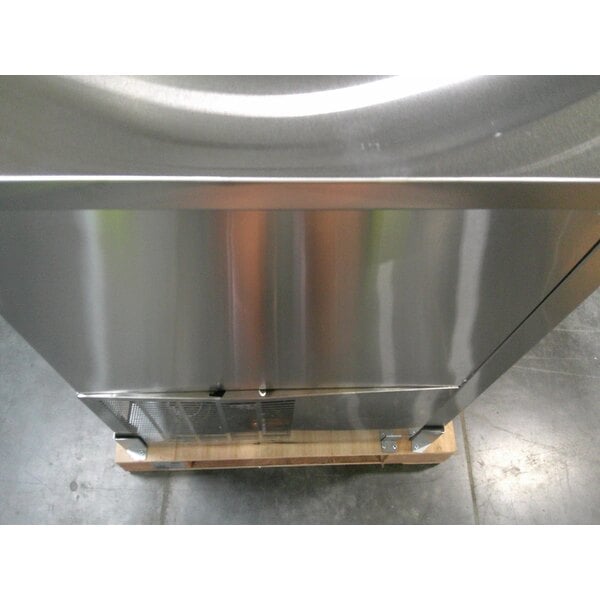 Scratch and Dent Avantco UBB-378-HC-S 79" Stainless Steel Counter Height Solid Door Back Bar Refrigerator with LED Lighting