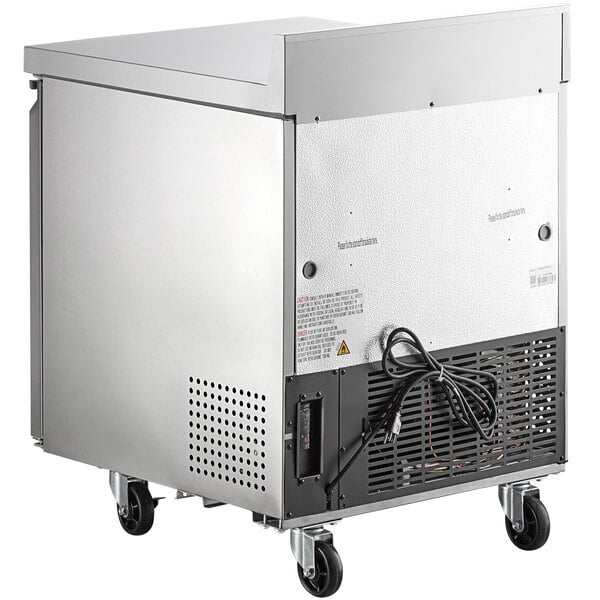 Scratch and Dent Avantco SS-WT-27F-HC 27" One Door Worktop Freezer with 3 1/2" Backsplash