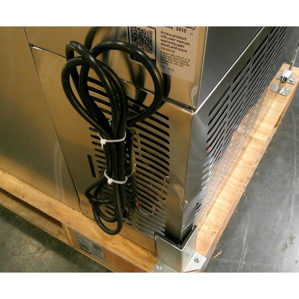 Scratch and Dent Avantco UBB-378-HC-S 79" Stainless Steel Counter Height Solid Door Back Bar Refrigerator with LED Lighting