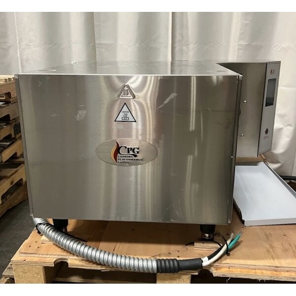 Scratch and Dent Cooking Performance Group Countertop Ventless Impinger Electric Conveyor Oven with 50" Belt - 208V, 1 Phase, 6700W