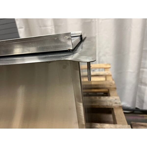 Scratch and Dent Regency 18" x 24" Stainless Steel Drop-In Ice Bin with Sliding Lid - 50 lb.