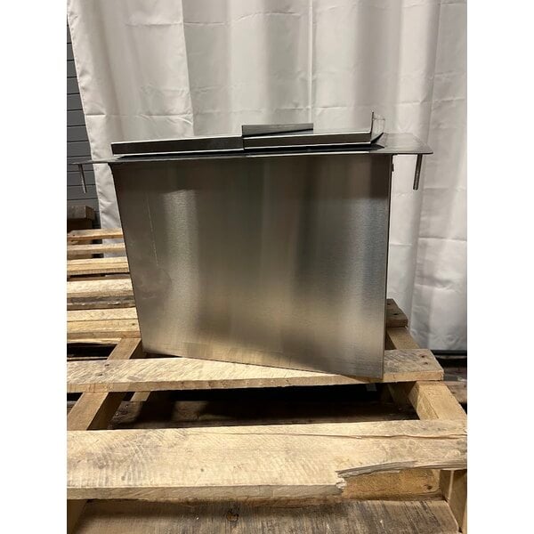 Scratch and Dent Regency 18" x 24" Stainless Steel Drop-In Ice Bin with Sliding Lid - 50 lb.