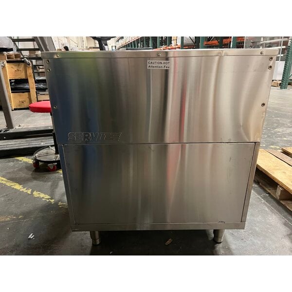 Scratch and Dent ServIt Two Pan Open Well Electric Steam Table with Fully Enclosed Base - 120V, 1,000W
