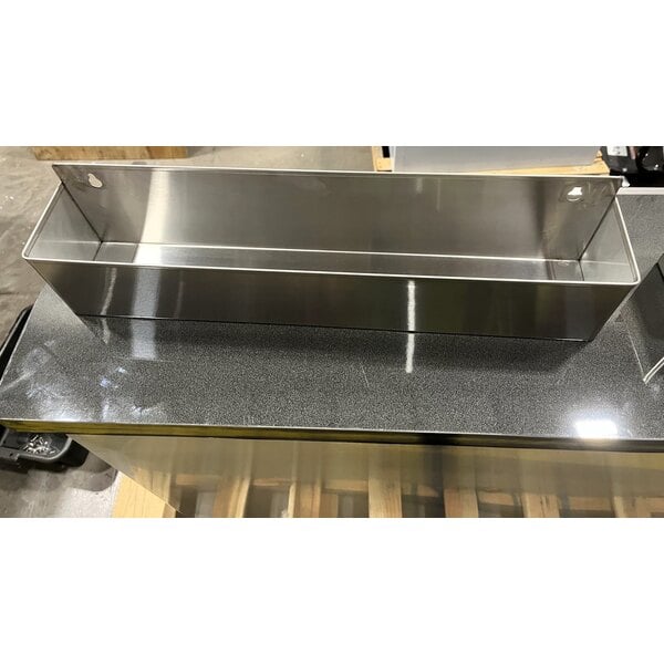Scratch and Dent Regency 63" Basic Stainless Steel Portable Bar with Two Removable Speed Rails and Ice Bin