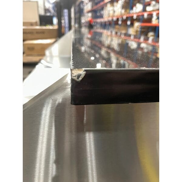 Scratch and Dent Regency 63" Basic Stainless Steel Portable Bar with Two Removable Speed Rails and Ice Bin