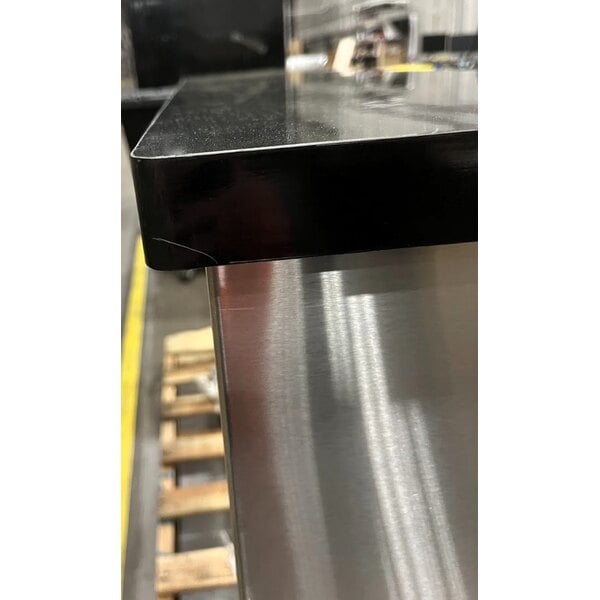 Scratch and Dent Regency 63" Basic Stainless Steel Portable Bar with Two Removable Speed Rails and Ice Bin