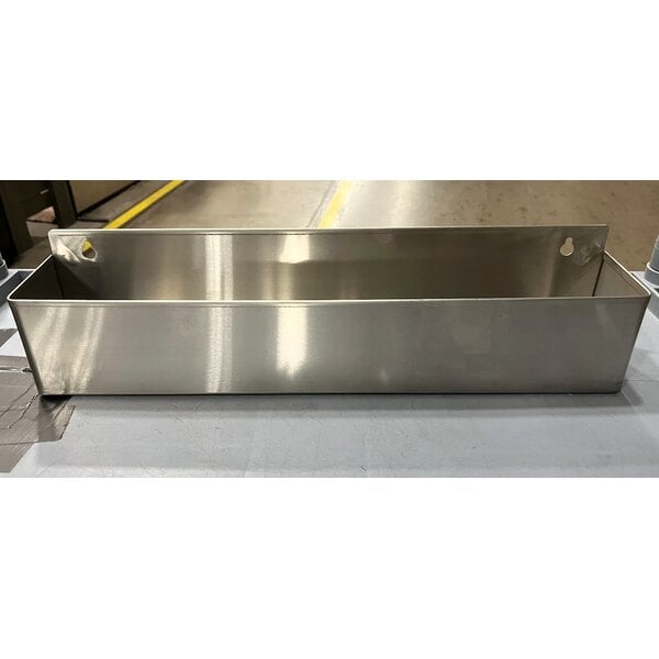 Scratch and Dent Regency 63" Basic Stainless Steel Portable Bar with Two Removable Speed Rails and Ice Bin