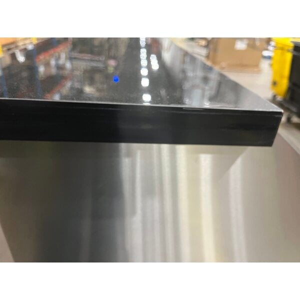 Scratch and Dent Regency 63" Basic Stainless Steel Portable Bar with Two Removable Speed Rails and Ice Bin