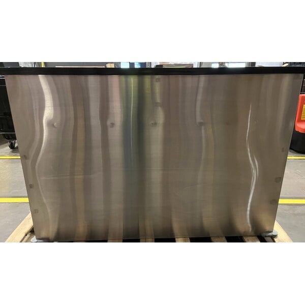 Scratch and Dent Regency 63" Basic Stainless Steel Portable Bar with Two Removable Speed Rails and Ice Bin
