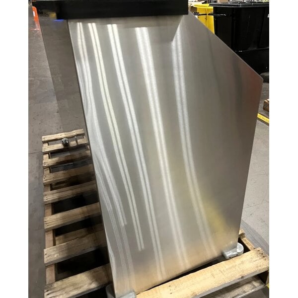 Scratch and Dent Regency 63" Basic Stainless Steel Portable Bar with Two Removable Speed Rails and Ice Bin