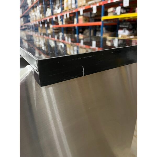 Scratch and Dent Regency 63" Basic Stainless Steel Portable Bar with Two Removable Speed Rails and Ice Bin