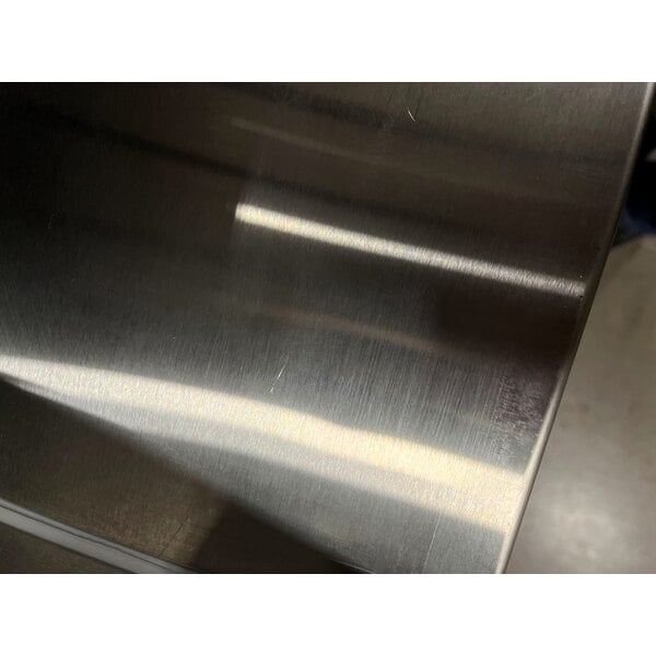 Scratch and Dent Regency 63" Basic Stainless Steel Portable Bar with Two Removable Speed Rails and Ice Bin