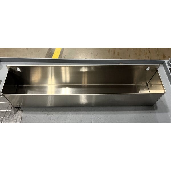 Scratch and Dent Regency 63" Basic Stainless Steel Portable Bar with Two Removable Speed Rails and Ice Bin
