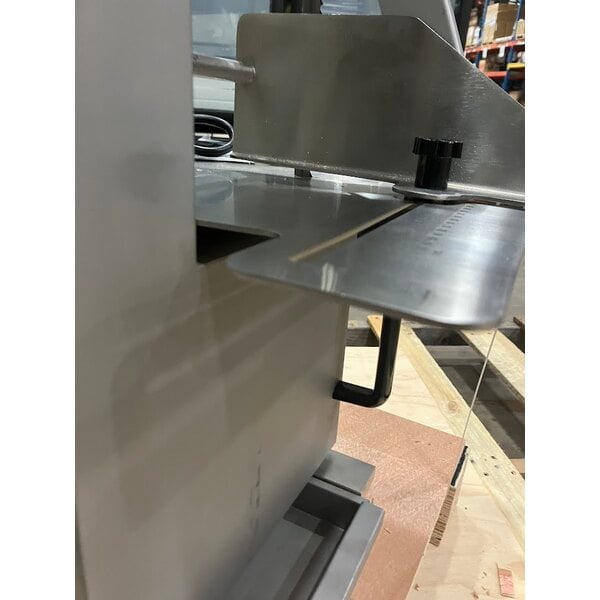 Scratch and Dent Avantco EMBS65SS 65" Blade Stainless Steel Countertop Vertical Band Meat Saw - 1 hp, 120V