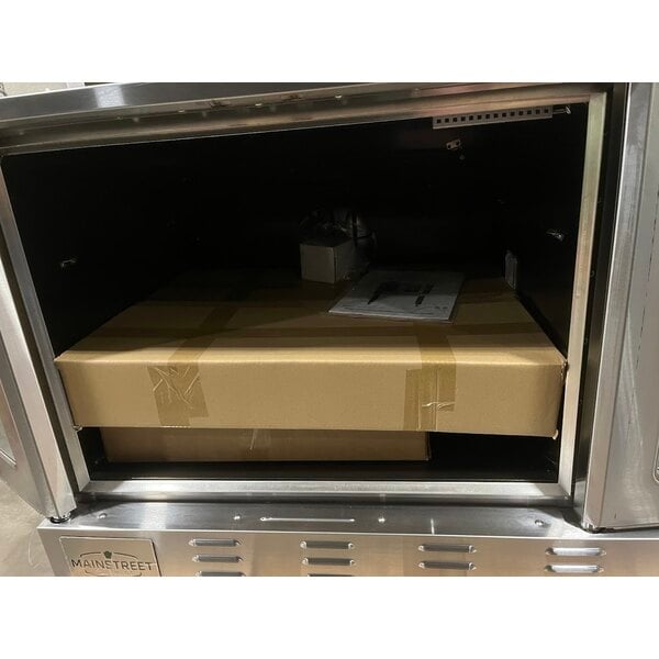 Scratch and Dent MainStreet Equipment CG1-L Single Deck Full Size Liquid Propane Convection Oven with Legs - 54,000 BTU
