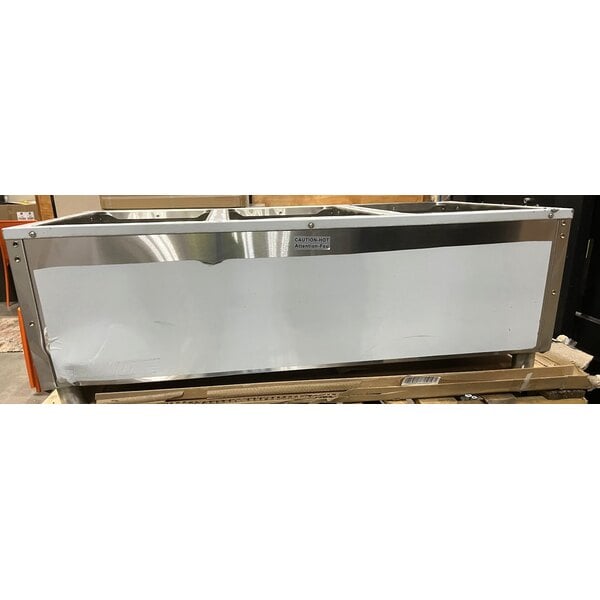 Scratch and Dent ServIt GST-3WE-LP Three Pan Open Well Liquid Propane Steam Table with Undershelf - 10,500 BTU