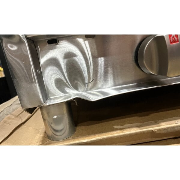 Scratch and Dent ServIt GST-3WE-LP Three Pan Open Well Liquid Propane Steam Table with Undershelf - 10,500 BTU